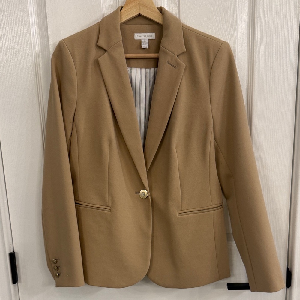 Charter Club Camel Blazer